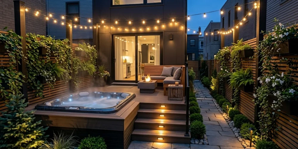 Compact Courtyard Deck