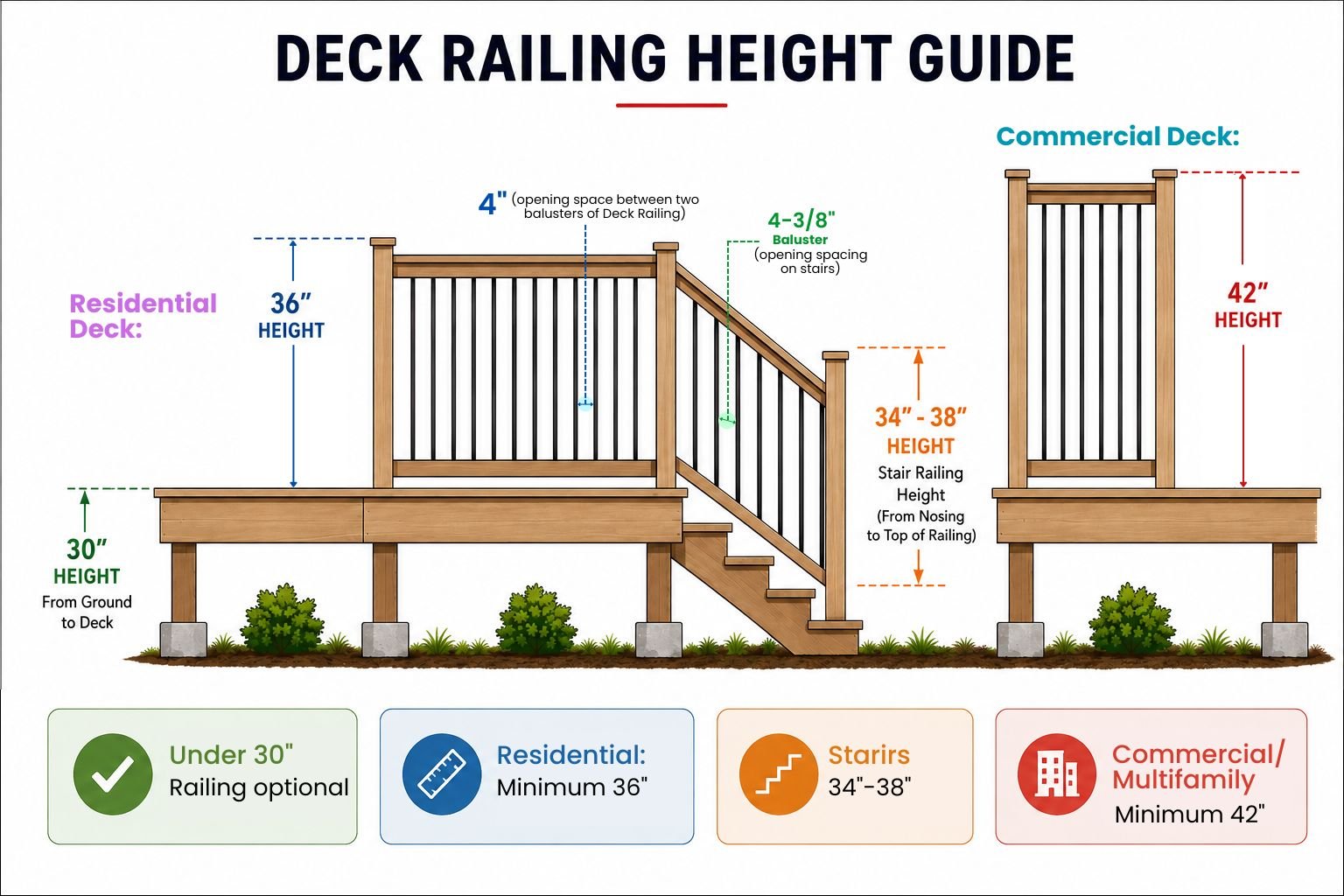 Deck Railing Height Guide