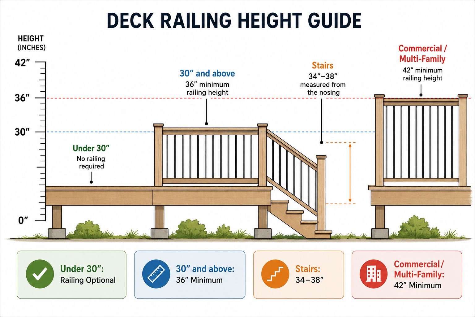 Deck Railing Height Guide